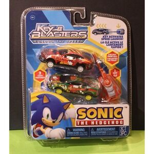 Sonic The Hedgehog Key Blaster 2 Cars 1 Key speed launch  New (G)